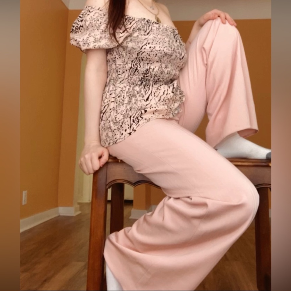 Baby / Pastel Pink Dress Pants Boot Cut